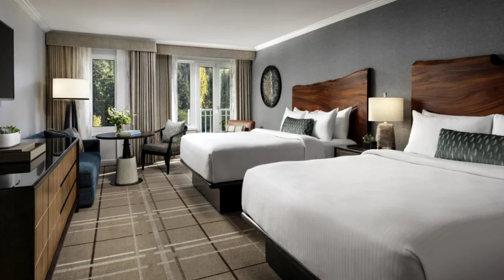 Deluxe Queen Room Two Queen Beds and View at Fairmont Chateau Whistler