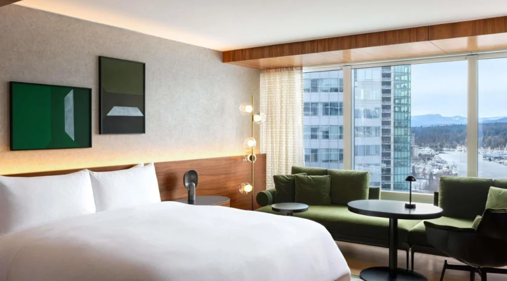 Fairmont Gold Corner Harbor and Mountain View Suite with King Bed at Fairmont Pacific Rim