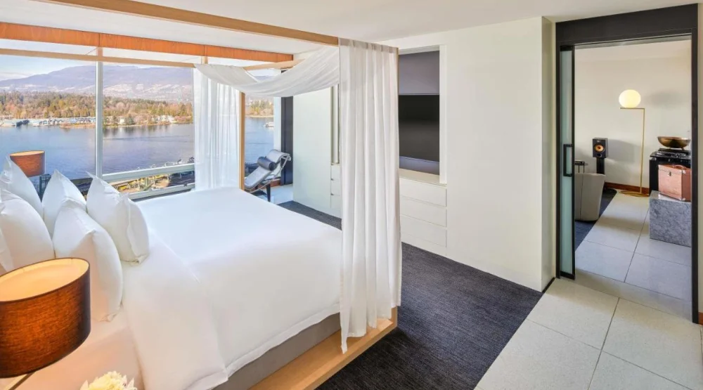 Signature Harbor King Suite with Harbor View at Fairmont Pacific Rim