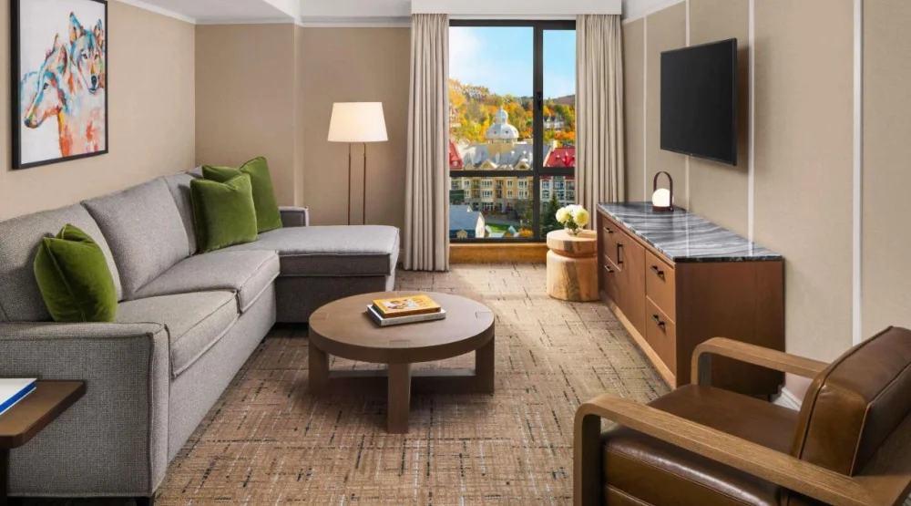 One Bedroom Luxury Residence with One King Bed and View Of The Village - Newly Renovated at Fairmont Tremblant