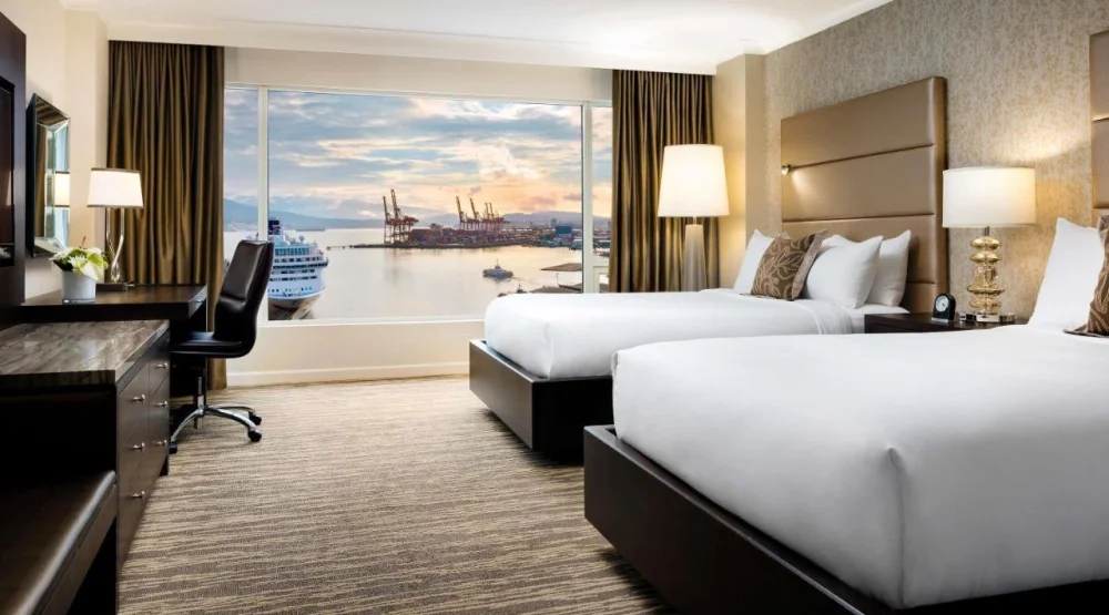 Signature Harbor View Room with Two Double Beds at Fairmont Waterfront Hotel