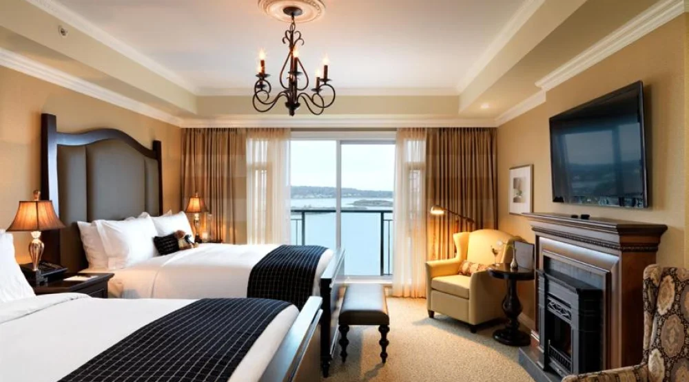 Guest Room Ocean-residential View Double Queen at Oak Bay Beach Hotel