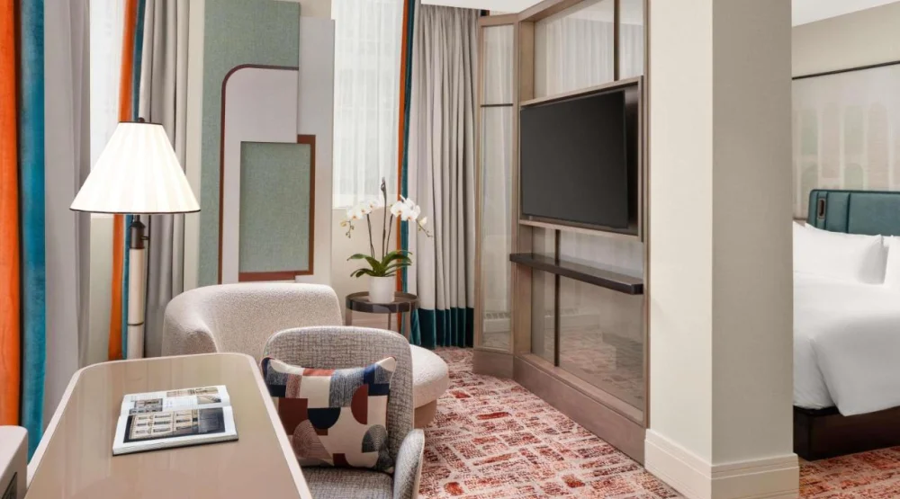 One Bedroom Prestige Corner King Suite with Sofa Bed at Sofitel Montreal Golden Mile