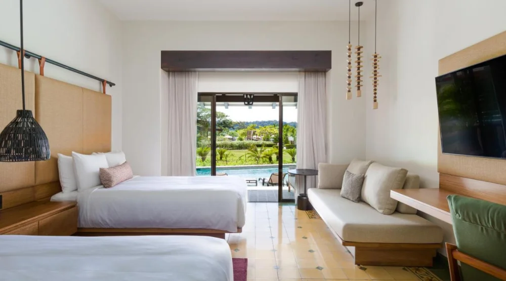 Swim Up Room, Adults Only, Guest Room, Two Double at Los Suenos Marriott Ocean & Golf Resort