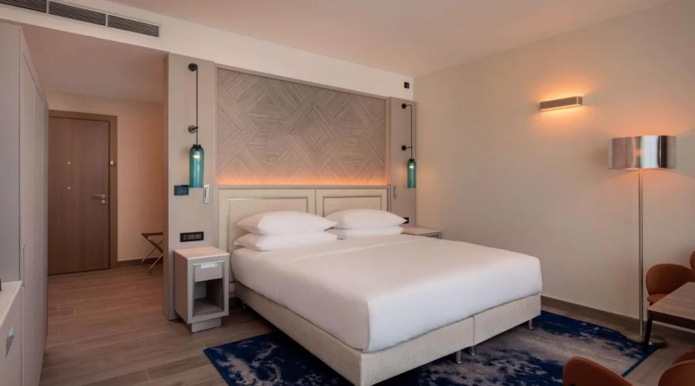 Deluxe King Room with Balcony and Sea View at Hilton Rijeka Costabella Beach Resort & Spa