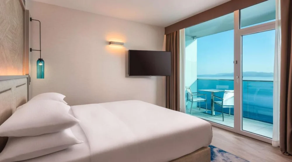 Costabella Suite with Balcony and Sea View at Hilton Rijeka Costabella Beach Resort & Spa