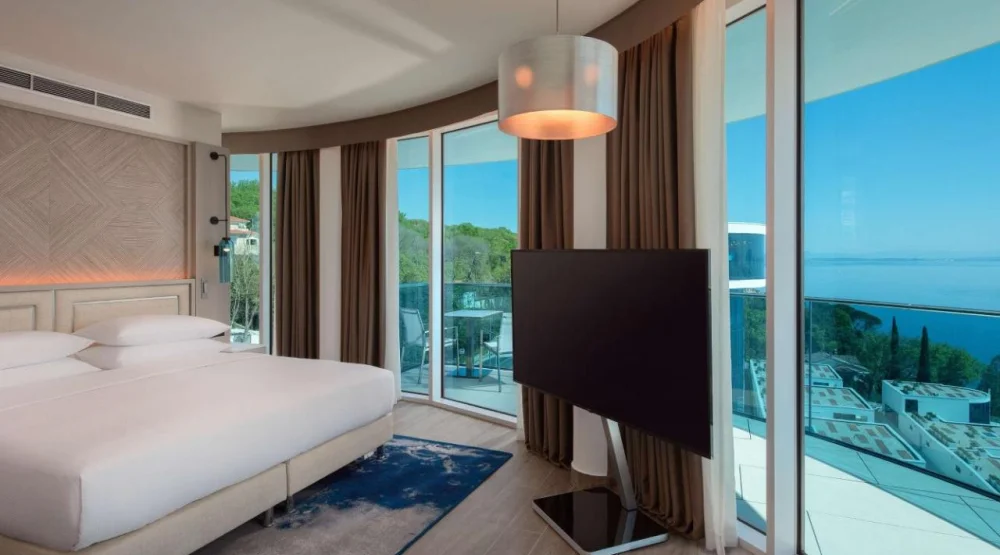 Junior Suite with Balcony and Sea View at Hilton Rijeka Costabella Beach Resort & Spa