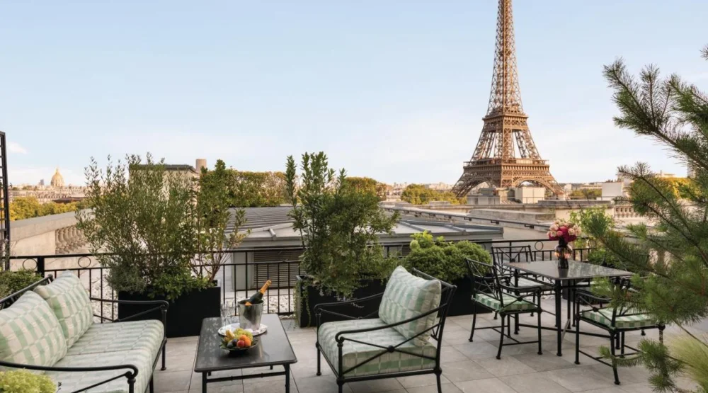 Duplex Terrace Eiffel View Suite at Shangri-La Paris
