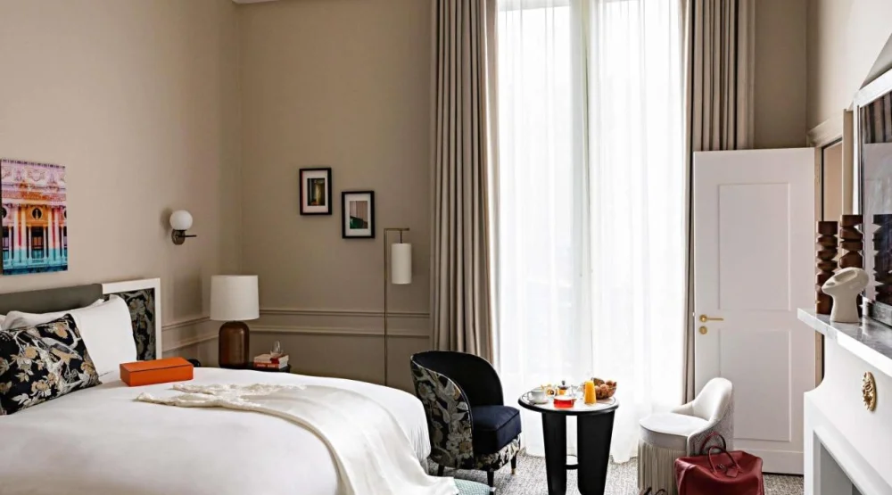 Opera Suite with One King Bed and Separate Large Living Room - Boulevard Or Rue Scribe View at Sofitel Le Scribe Paris Opera