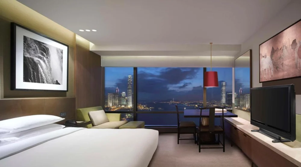 King Room with Harbor View at Grand Hyatt Hong Kong