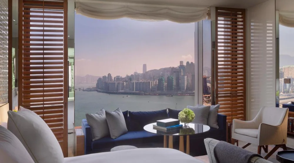 King Room with Harbor View at Rosewood Hong Kong