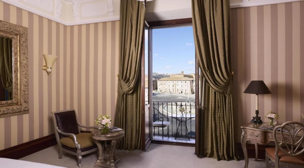 Junior Suite with Balcony and Piazza View at Anantara Palazzo Naiadi