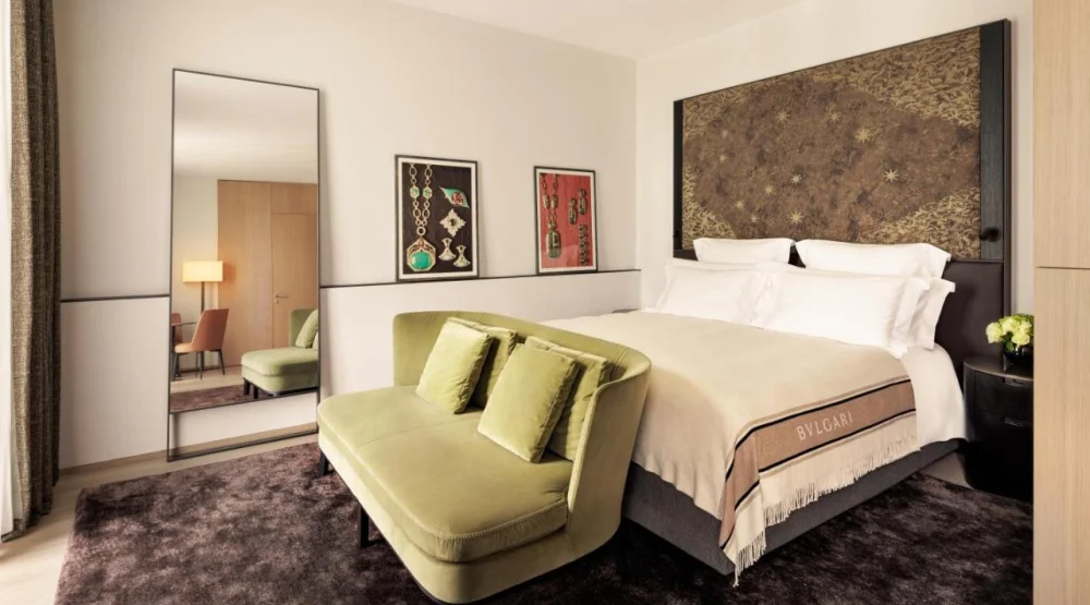 One Bedroom Junior King Suite with Garden View at Bvlgari Hotel Milano