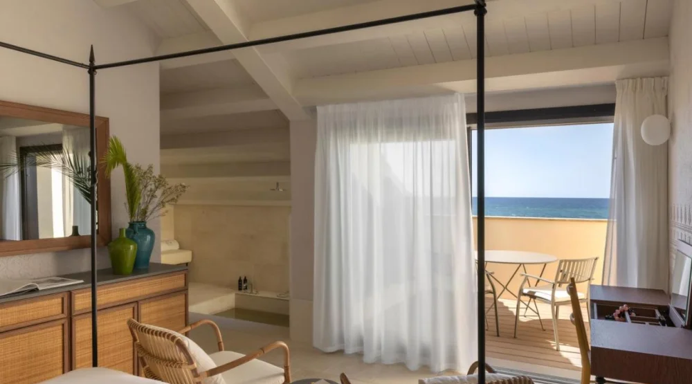 Junior Suite with Sea View at Hotel Le Dune Piscinas