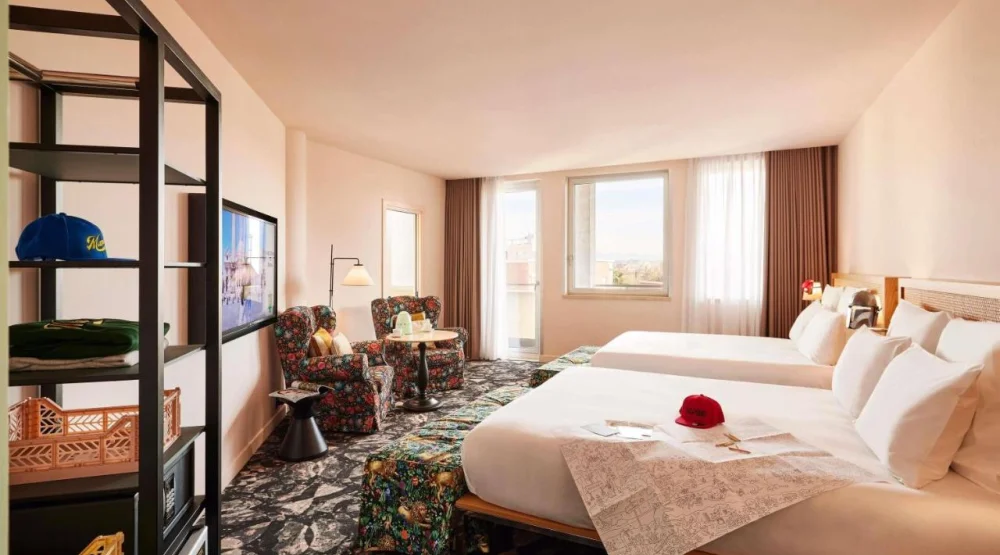 Large Mama Double with Balcony at Mama Shelter Roma