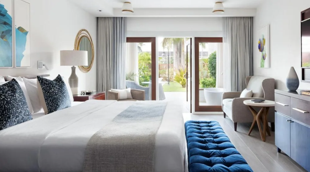 Caribbean Poolside Grande Luxe Walkout with Tranquility Soaking Tub at Sandals Royal Caribbean