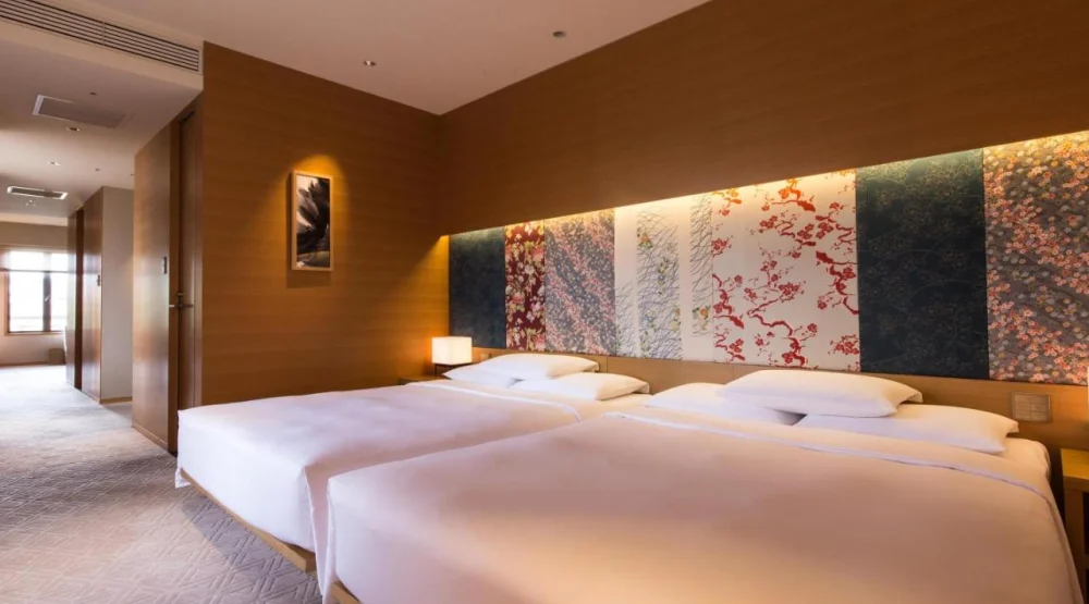 Deluxe Corner Room with Two Queen Beds at Hyatt Regency Kyoto