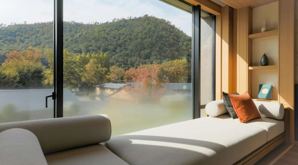 Takagamine Deluxe Twin Room at ROKU Kyoto LXR Hotels & Resorts