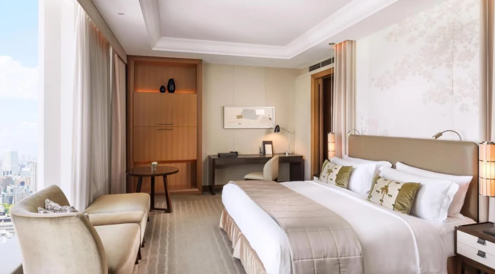 Grand Deluxe King Room with Skyline View at The St. Regis Osaka