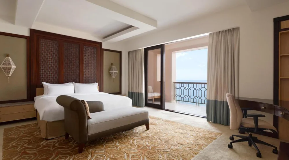 One Bedroom Deluxe King Suite with Sea View at Shangri La Al Husn Muscat