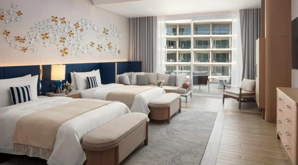 Deluxe Twin Room with Pool View at The St. Regis Al Mouj Muscat Resort