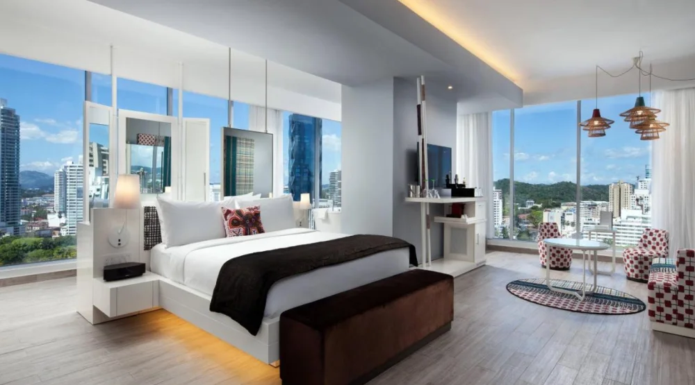 Supreme King Suite with Partial City View and Corner Room at W Panama